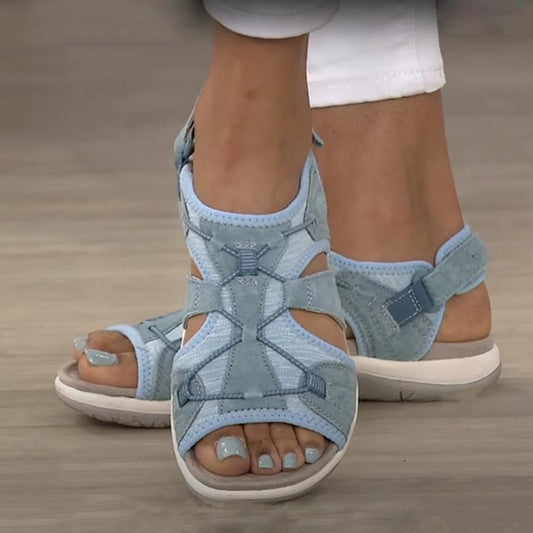 Damen Offene Sandalen mit verstellbaren Riemen | Sommer