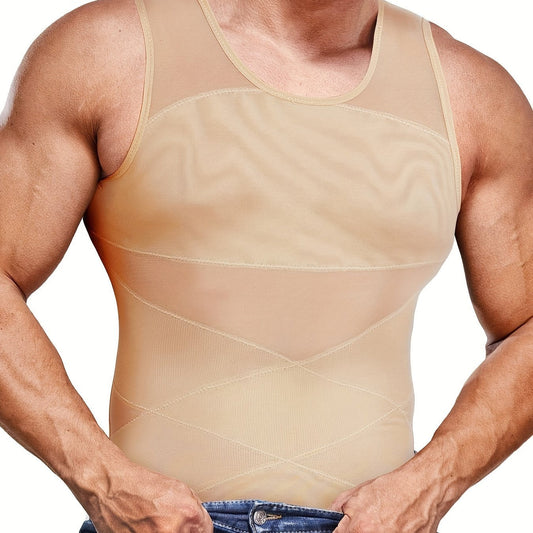 Herren Kompressions Tanktop | Körpernahes Ärmelloses Oberteil | Definierte Silhouette | Moderner Alltagslook