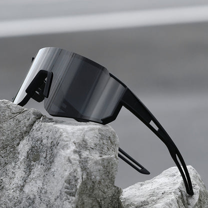 Herren Sport Sonnenbrille | Oversize Shield Scheibe | Wraparound Design | Outdoor Freizeitlook