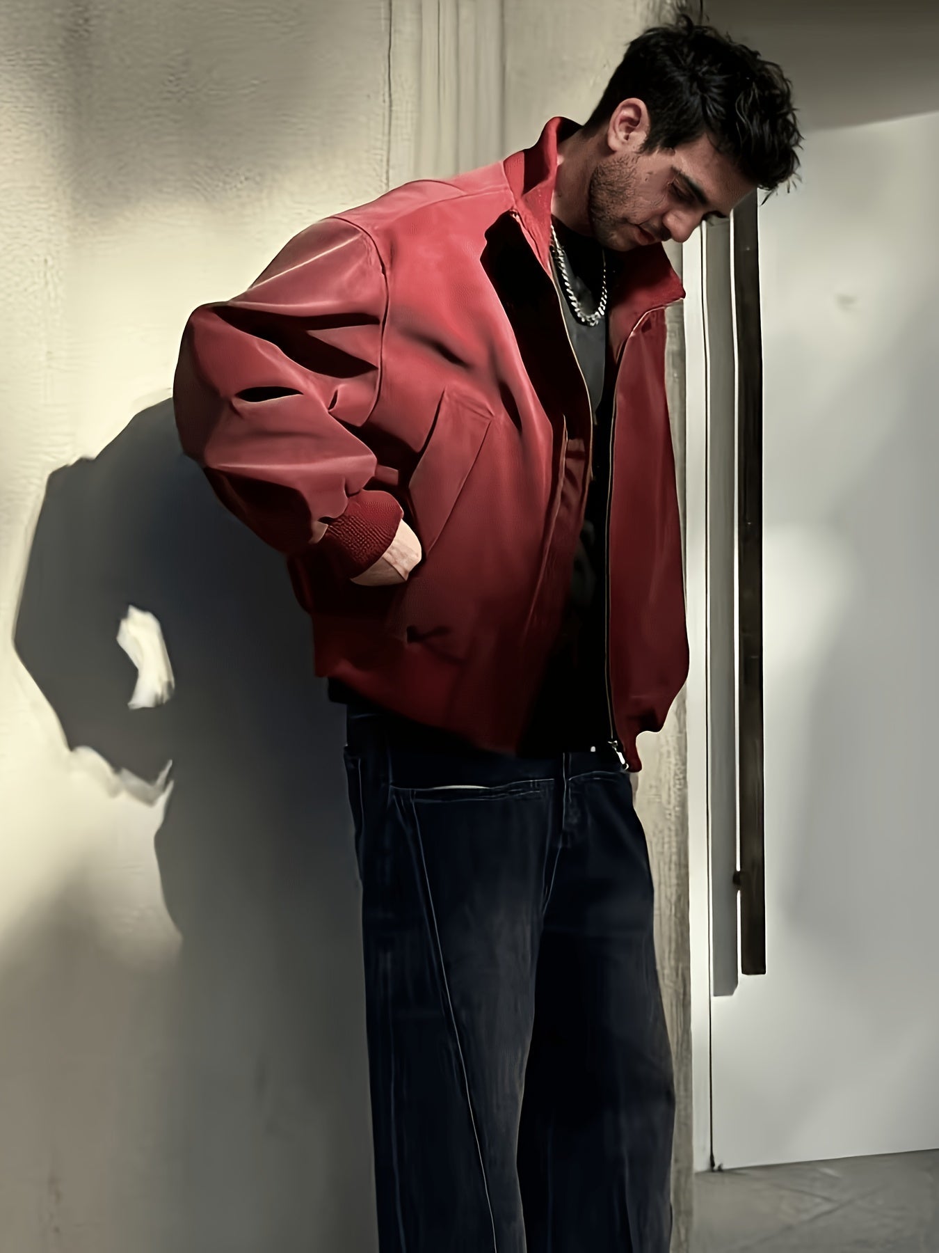 Giacca bomber da uomo | Vestibilità comoda con cerniera | Collo alto | Look casual streetwear