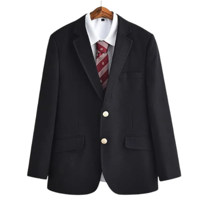 Herren Blazer mit klassischer Passform einfacher Knopfleiste und Knopfverschluss | Reverskragen
