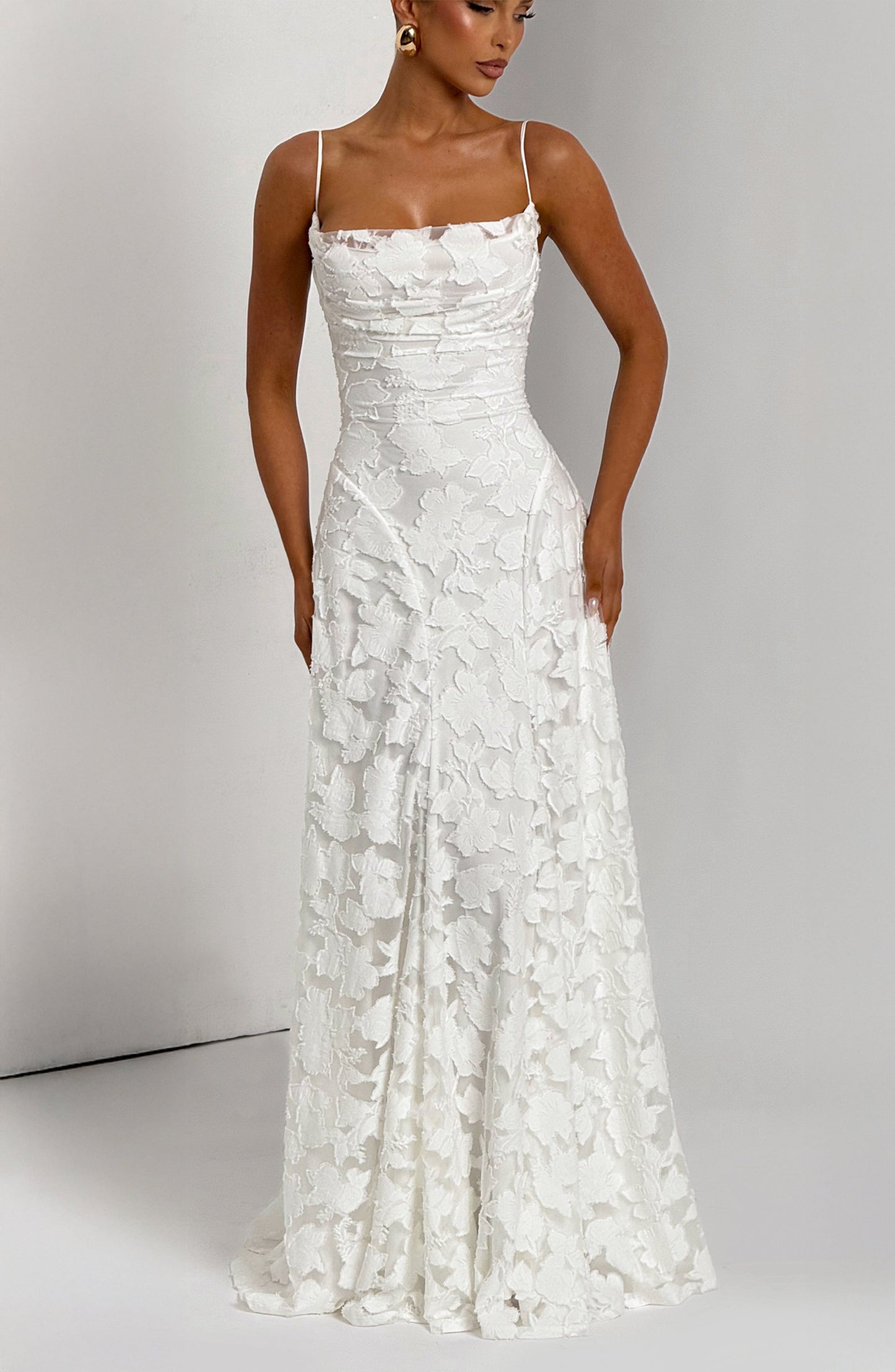 Damen Ärmelloses Spaghettiträger Kleid | Maxi