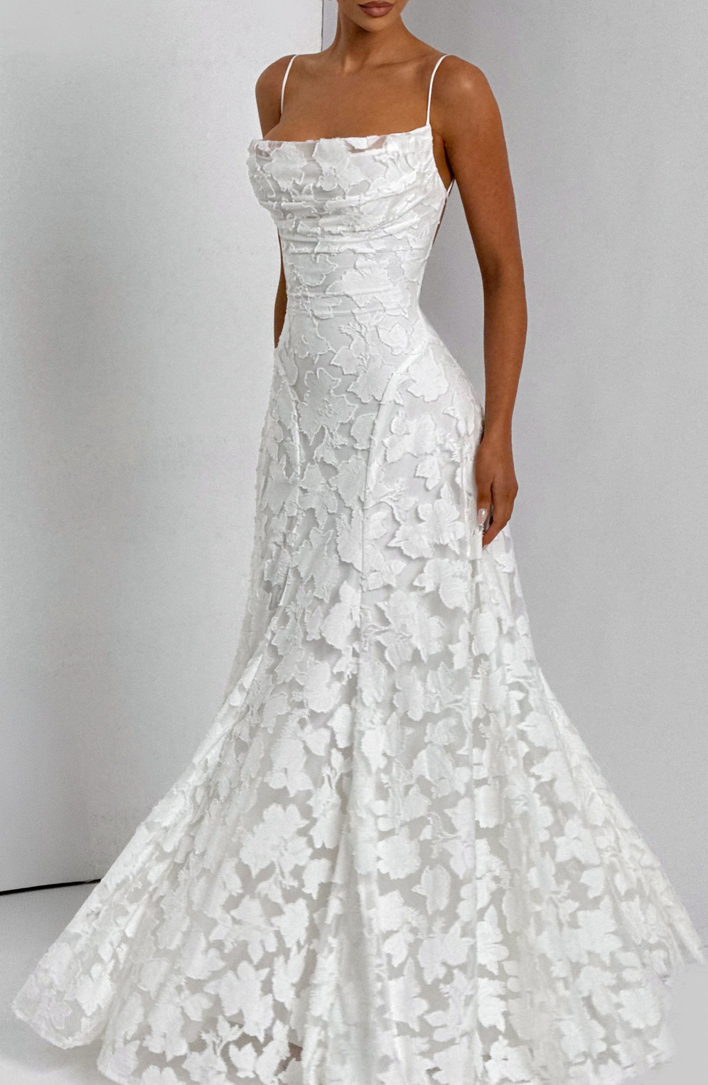 Damen Ärmelloses Spaghettiträger Kleid | Maxi