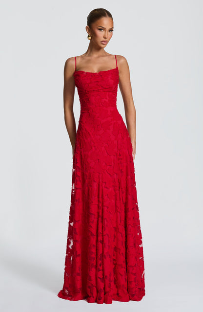 Damen Ärmelloses Spaghettiträger Kleid | Maxi
