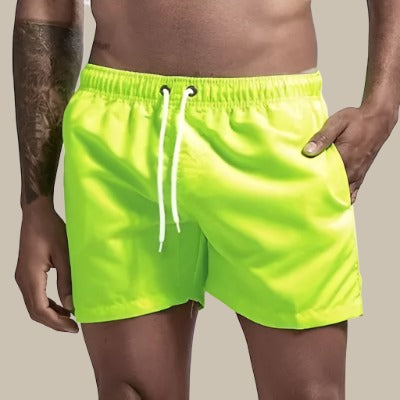 Herren Shorts Kordelzug Bund Seitentaschen Über Knie Freizeit Stil Shorts | Einfarbig