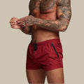 Herren Shorts Bund Kordelzug Reißverschluss Taschen Kurz Geschnitten Shorts | Sport