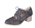 Damen Cut-Out Schuhe mit Schnürung | Klassisch