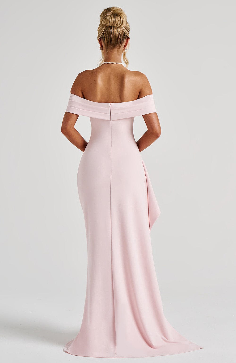 Damen Off Shoulder Maxikleid Mit Bodycon Passform | Figurbetont