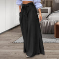 Damen Hohe Taille Maxi Rock | Gerader Fall