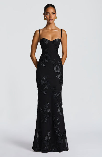 Damen Ärmelloses Maxikleid Mit Herzförmigem Ausschnitt Bodycon Passform | Figurbetont