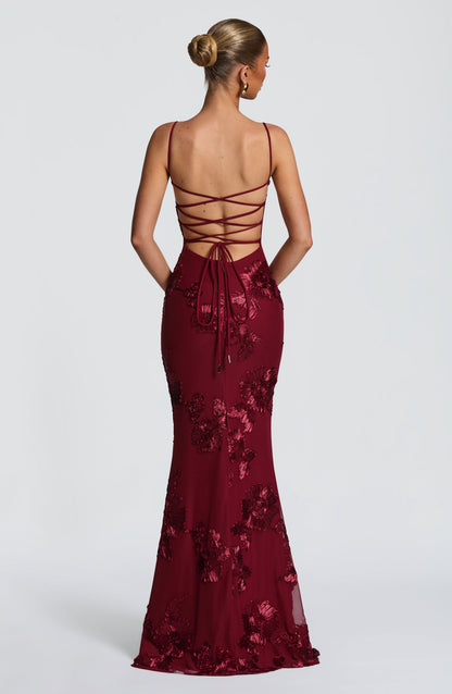 Damen Ärmelloses Maxikleid Mit Herzförmigem Ausschnitt Bodycon Passform | Figurbetont