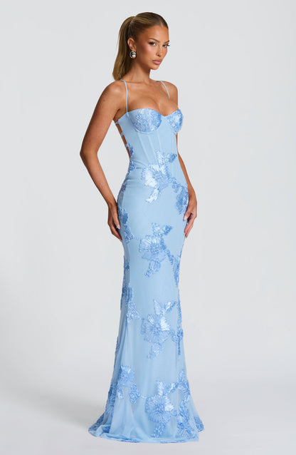 Damen Ärmelloses Maxikleid Mit Herzförmigem Ausschnitt Bodycon Passform | Figurbetont