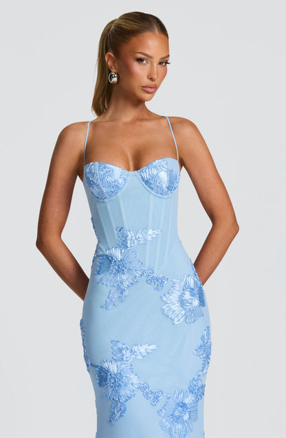 Damen Ärmelloses Maxikleid Mit Herzförmigem Ausschnitt Bodycon Passform | Figurbetont