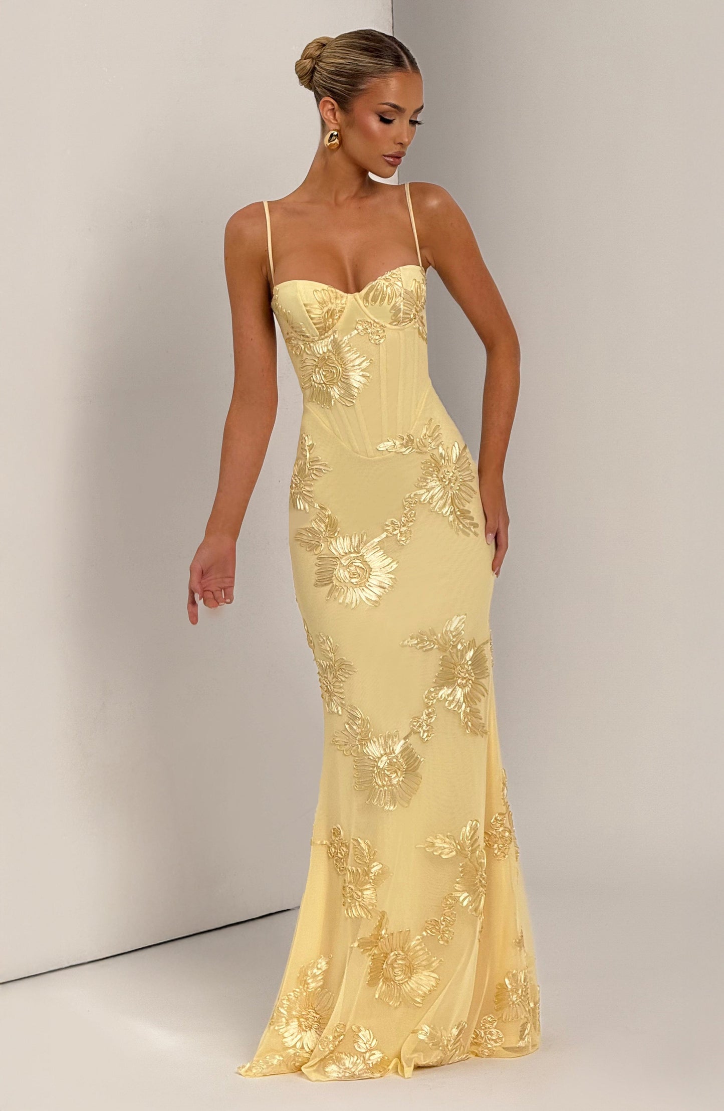 Damen Ärmelloses Maxikleid Mit Herzförmigem Ausschnitt Bodycon Passform | Figurbetont