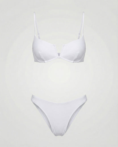 Bikini femme avec armatures et effet push-up | Bretelles réglables