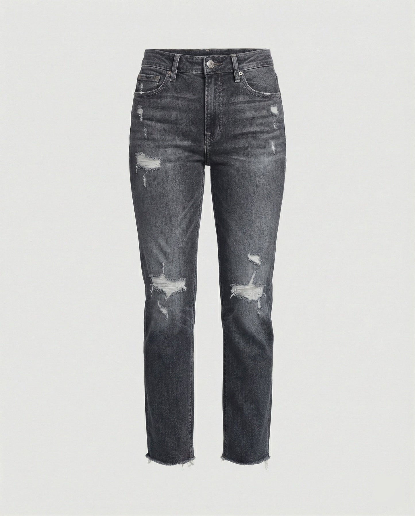 Damen Schmale Passform Hose mit Niedriger Taille | Leicht Ausgestellt