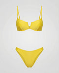 Damen Bikini mit Bügel und Push-up-Effekt | Verstellbare Träger