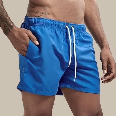Herren Shorts Kordelzug Bund Seitentaschen Über Knie Freizeit Stil Shorts | Einfarbig