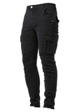Herren Schlank Passform Cargo Jeans | Zahlreichen Taschen
